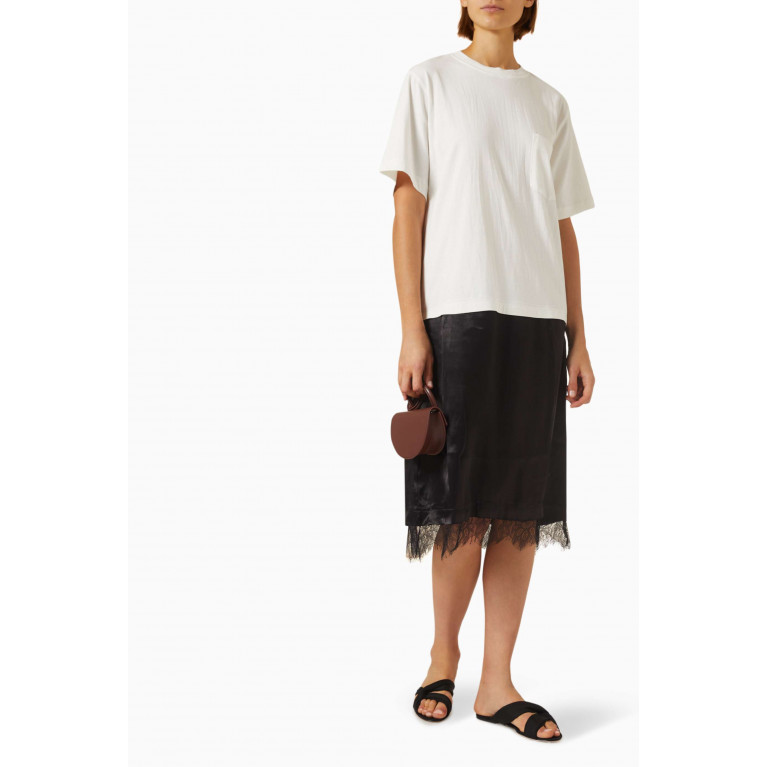 Sea New York - Lorraine Lace Combo T-shirt Dress in Cotton