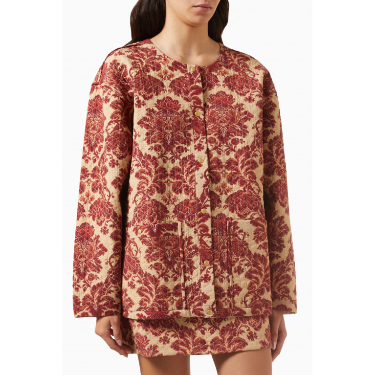 Posse - Joslin Floral Print Jacket in Cotton-blend