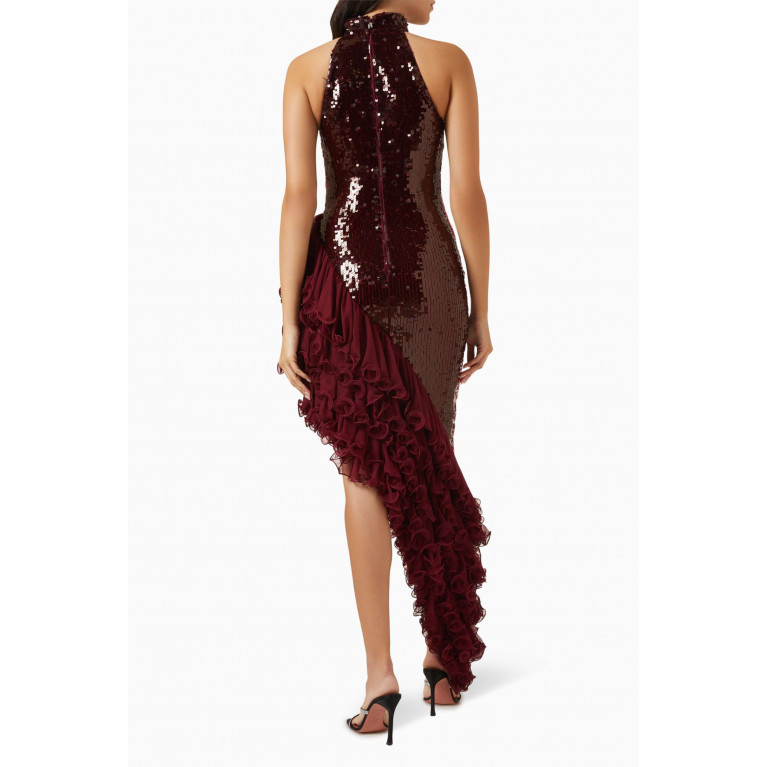 Rotate - Pil Sequin-embellished Halterneck Dress