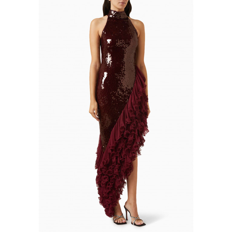 Rotate - Pil Sequin-embellished Halterneck Dress