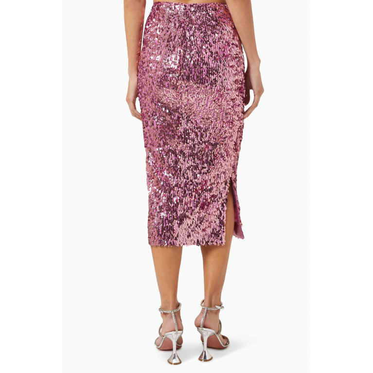 Rotate - Tasha Embellished Midi Skirt in Sequins