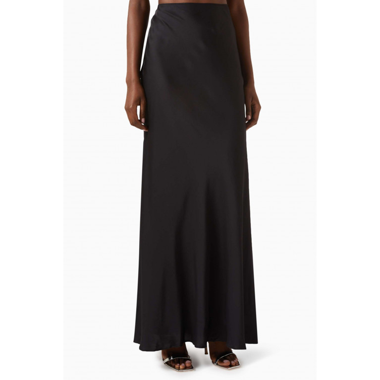 Self-Portrait - Belted Maxi Dress in Boucle