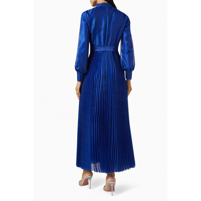 Senna - Latina Pleated Maxi Dress Blue