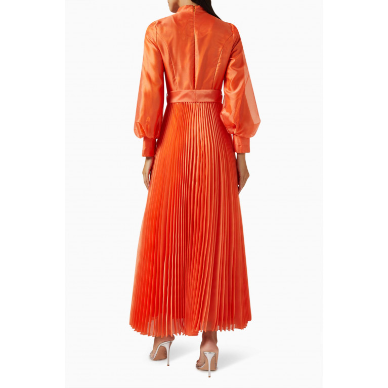 Senna - Latina Pleated Maxi Dress Orange