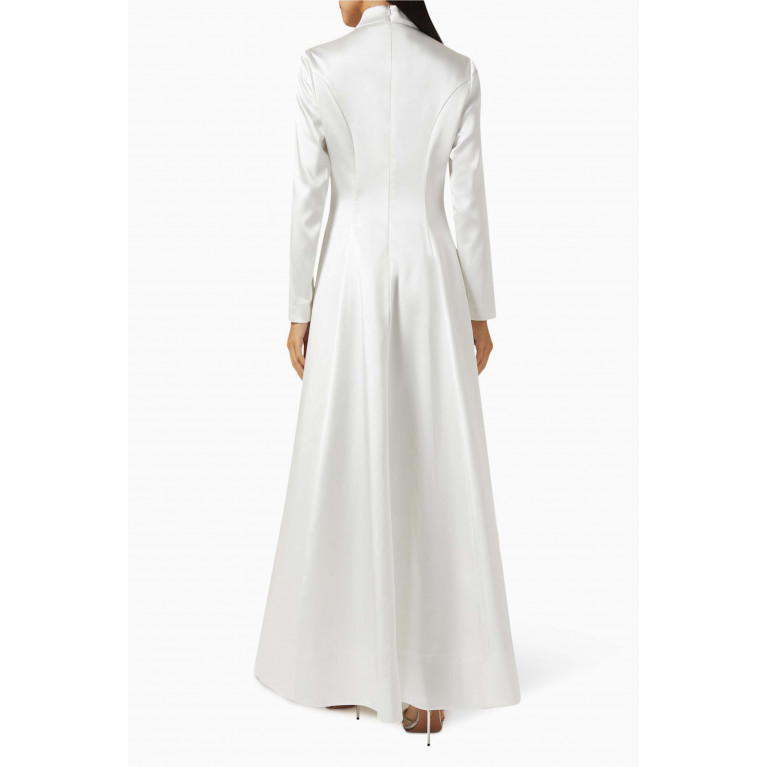 Senna - Andiana Embellished Maxi Dress White