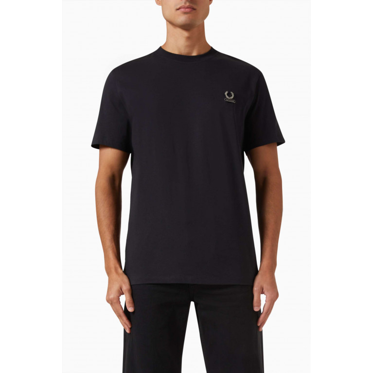Fred Perry - x Raf Simons Enamel Pin T-shirt in Cotton-jersey