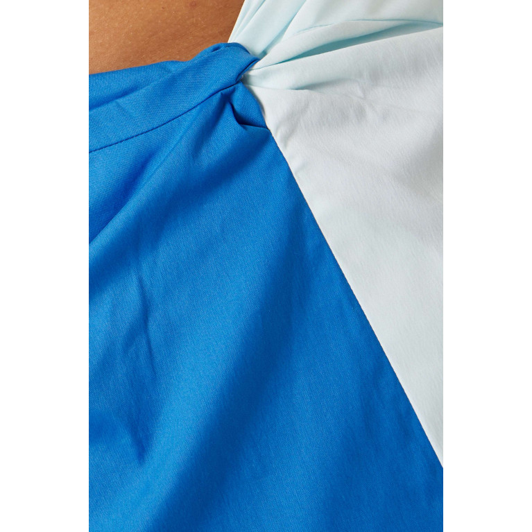 SIR The Label - Azul Twist Midi Skirt in Cotton Blend
