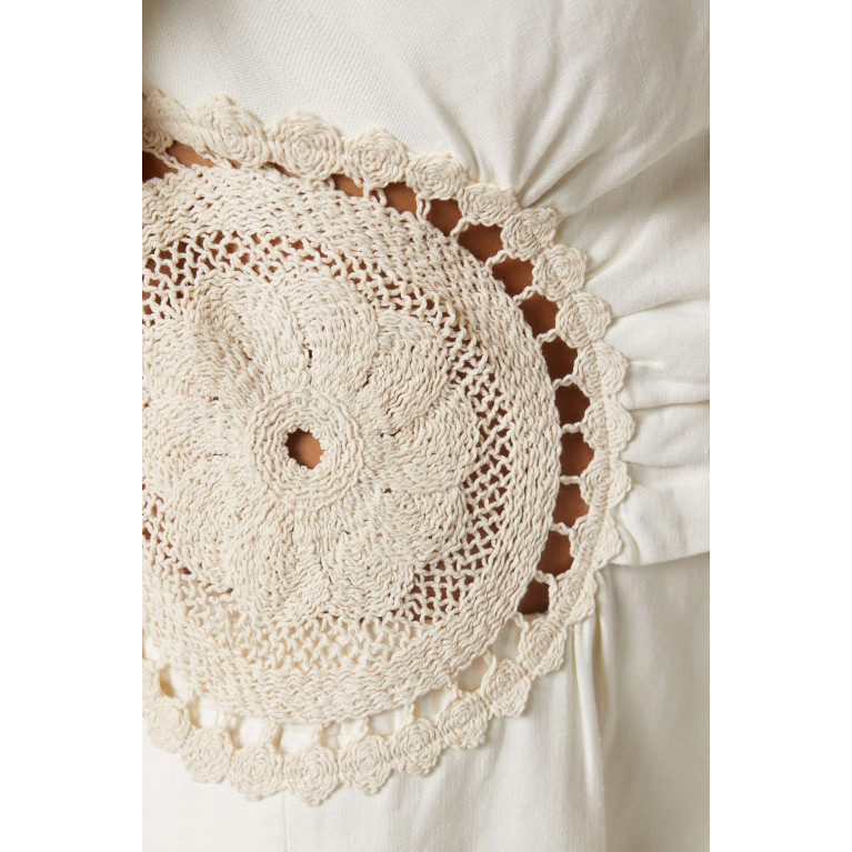 SIR The Label - Atacama Crochet-detail Blazer in Linen Blend