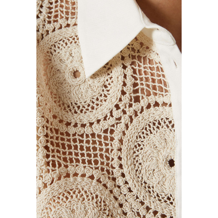 SIR The Label - Atacama Crochet Shirt in Cotton