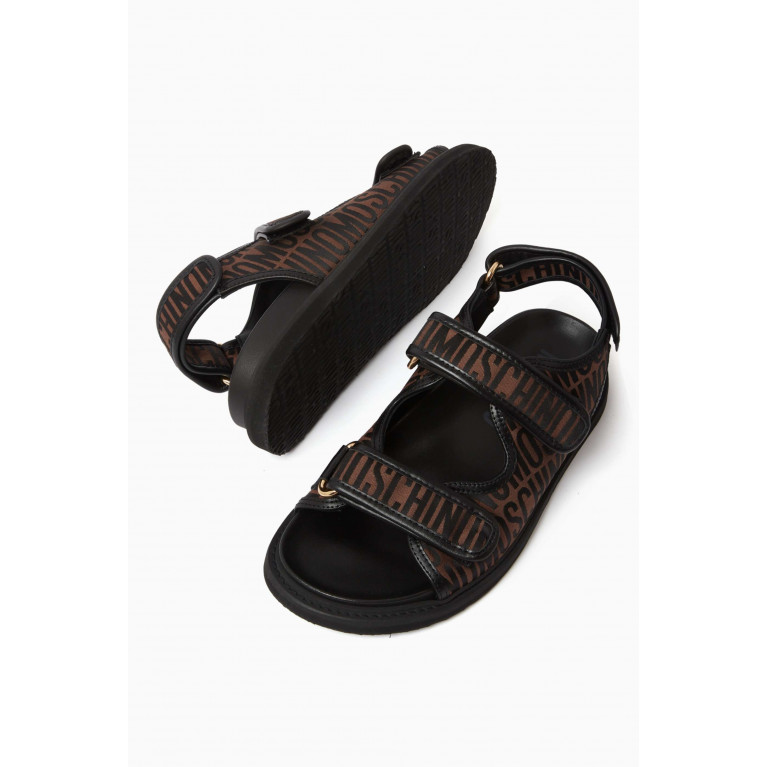 Moschino - Logo Sandals in Jacquard