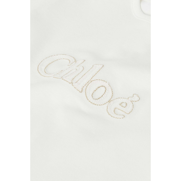 Chloé - Logo T-shirt in Organic Cotton Interlock