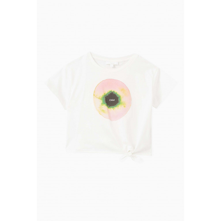 Chloé - Graphic Print T-shirt in Cotton