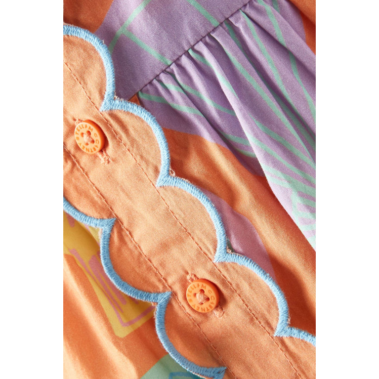 Stella McCartney - Seashell-print Dress in Organic Cotton