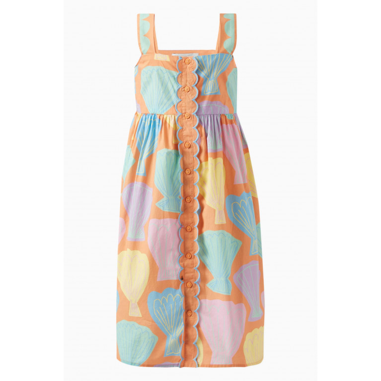 Stella McCartney - Seashell-print Dress in Organic Cotton