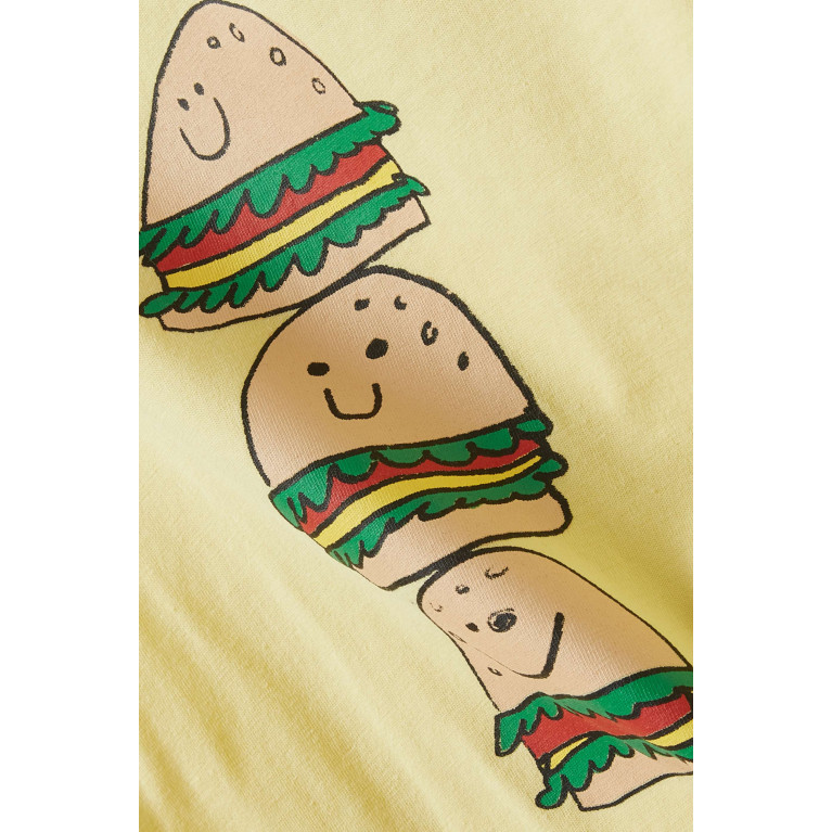 Stella McCartney - Hamburger-print T-shirt in Cotton Neutral
