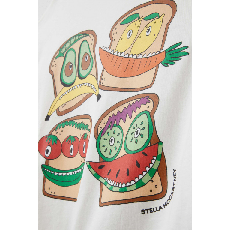 Stella McCartney - Sandwich-print T-shirt in Organic Cotton-jersey