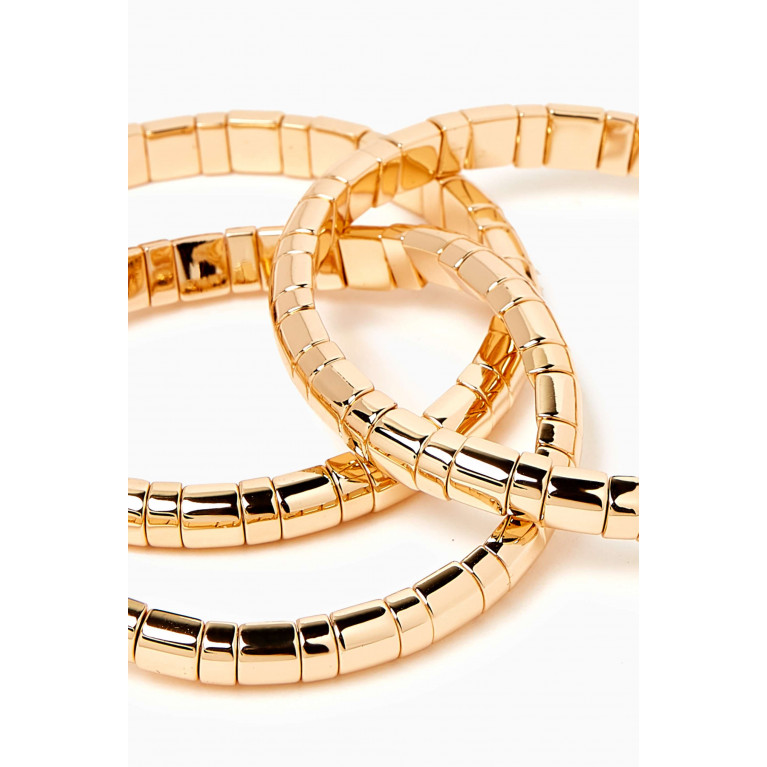 Roxanne Assoulin - Gold Rush Bracelet in Metal, Set of 3