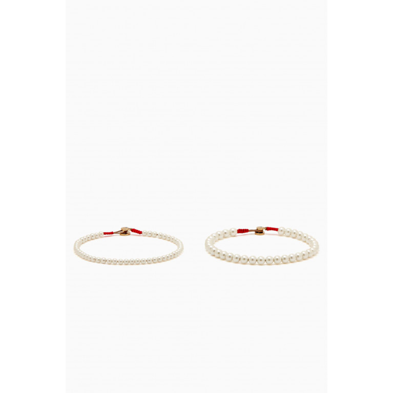 Roxanne Assoulin - Princess Anklets in Pearls, Set of 2