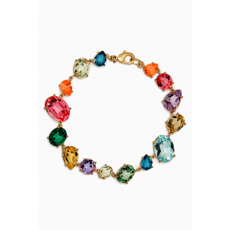 Roxanne Assoulin - The Mad Merry Marvelous Jewel Bracelet in Gold-plated Metal