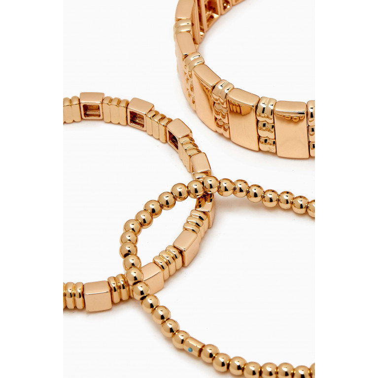 Roxanne Assoulin - Golden Rule Bracelets in Metal, Set of 3