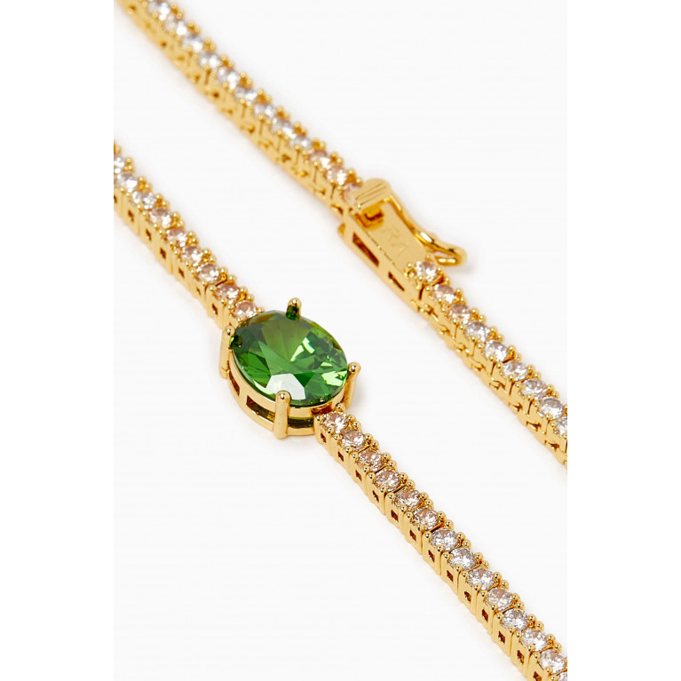 Roxanne Assoulin - Emerald City Bracelet in Gold-plated Brass