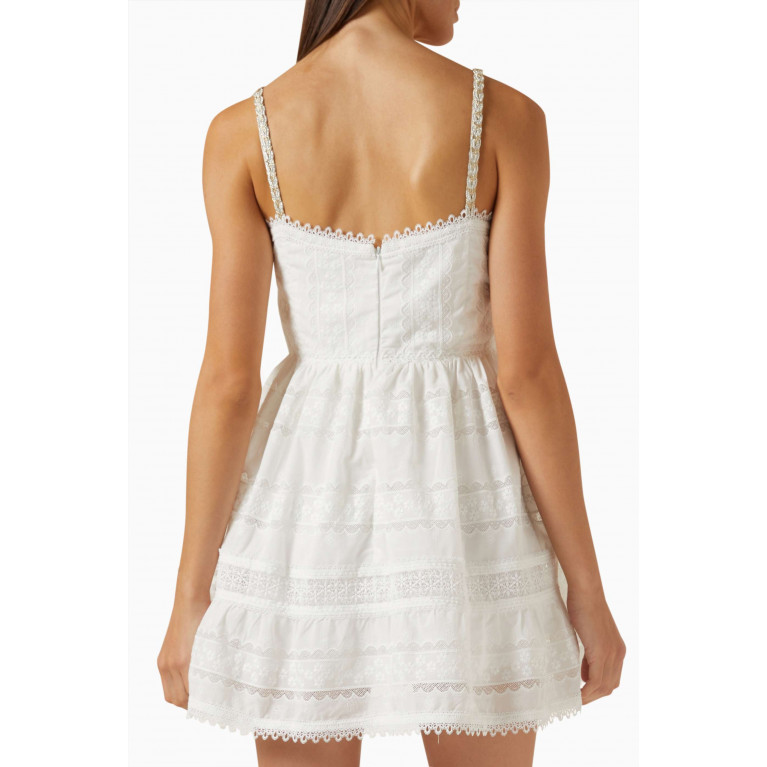 Waimari - Canela Lace Mini Dress in Cotton