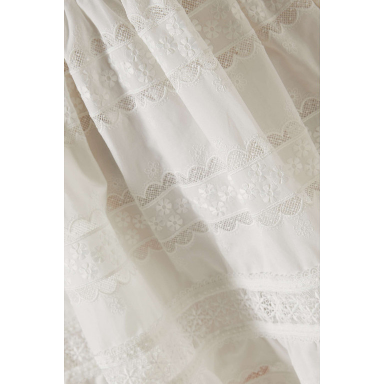 Waimari - Canela Lace Mini Dress in Cotton