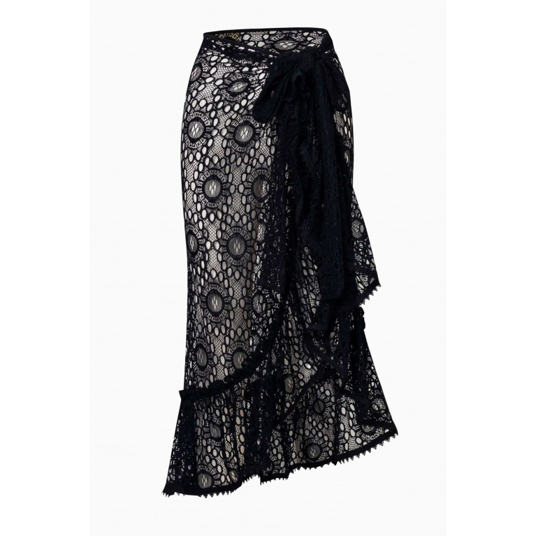 Waimari - Soho Wrap Skirt in Stretch-lace