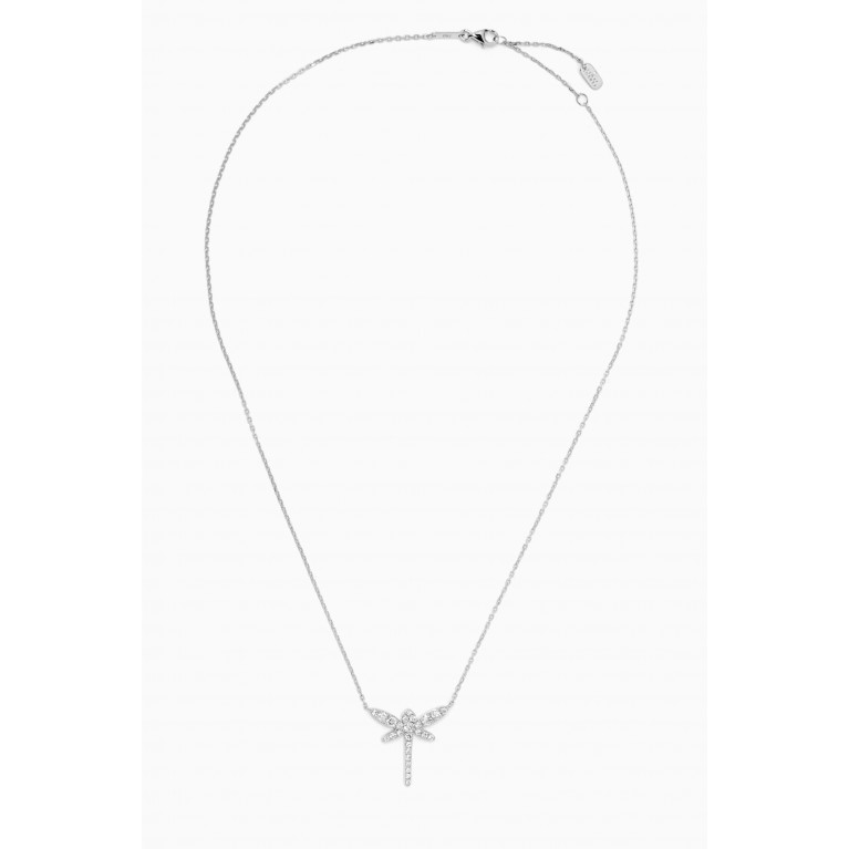 Fergus James - Dragonfly Pendant Diamond Necklace in 18kt White Gold