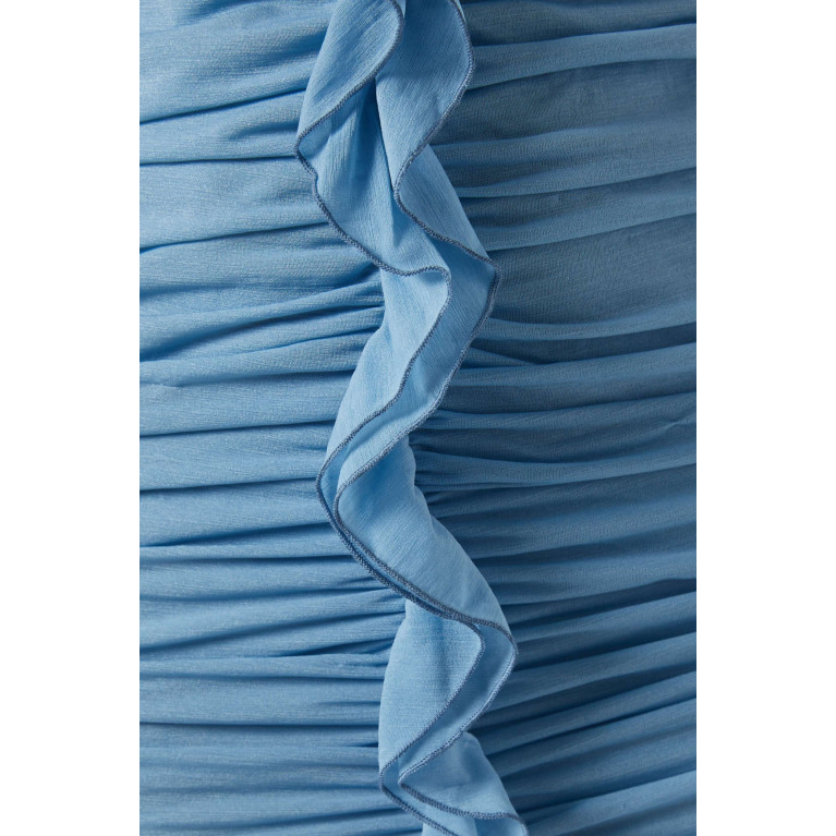 De La Vali - Ceylon Maxi Dress in Jersey Blue