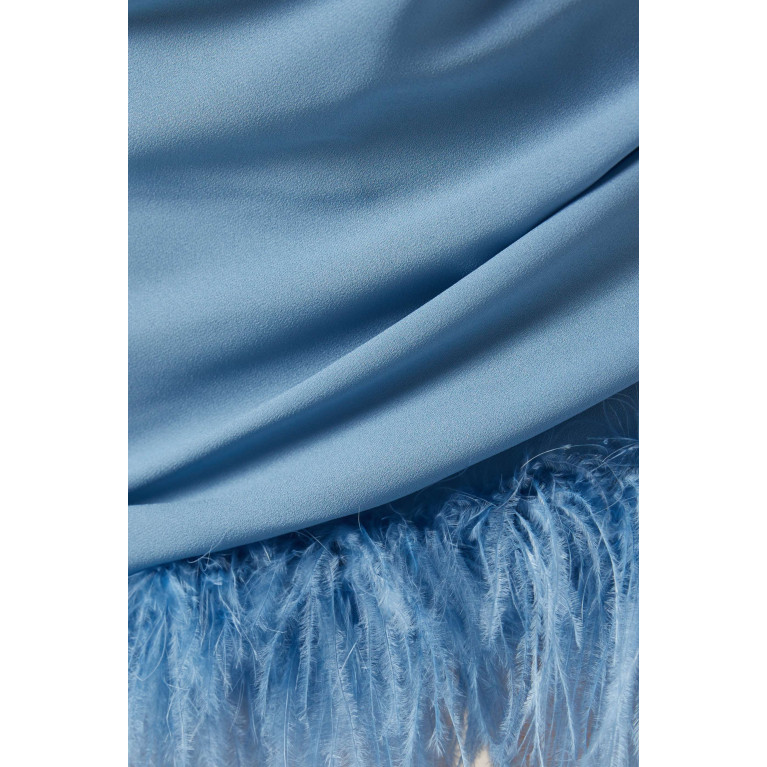 De La Vali - Avenue Mini Dress in Chiffon Blue
