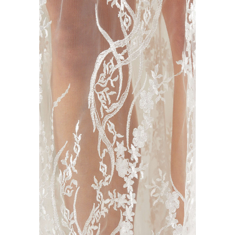 Elle Zeitoune - Sydney Maxi Dress in Lace White