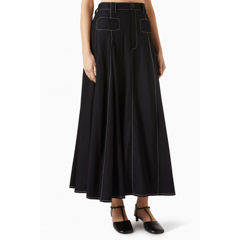 Lovebirds - A-line Pants in Terry-rayon