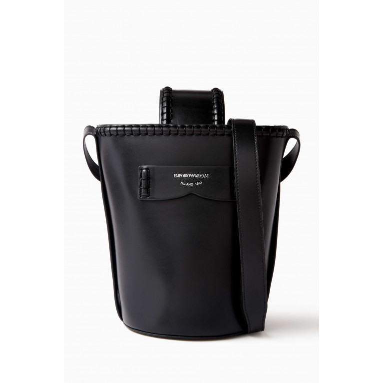 Emporio Armani - Bucket Bag in Leather Black