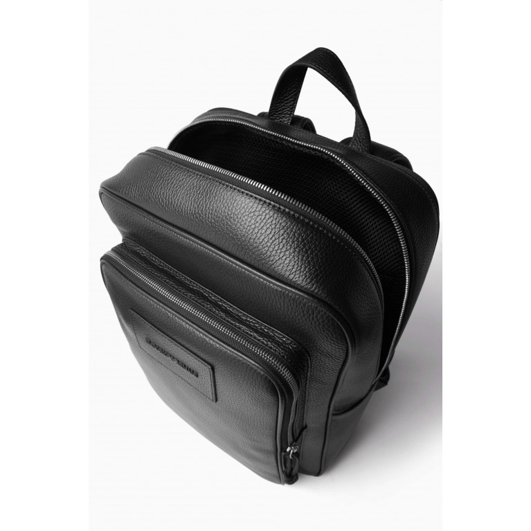Emporio Armani - EA Business Backpack in Tumbled Leather