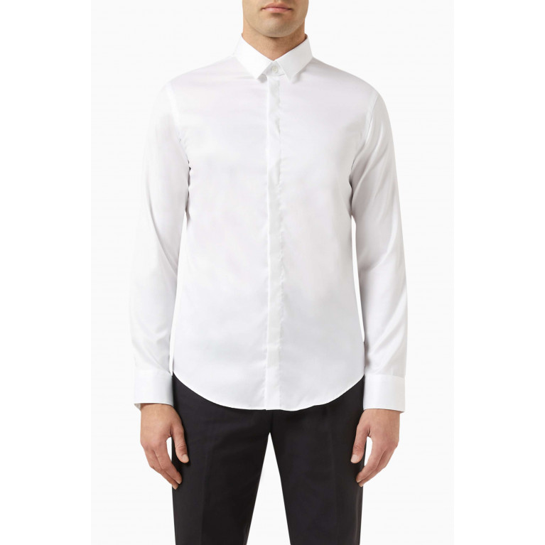 Emporio Armani - Classic Shirt in Stretch Cotton Blend