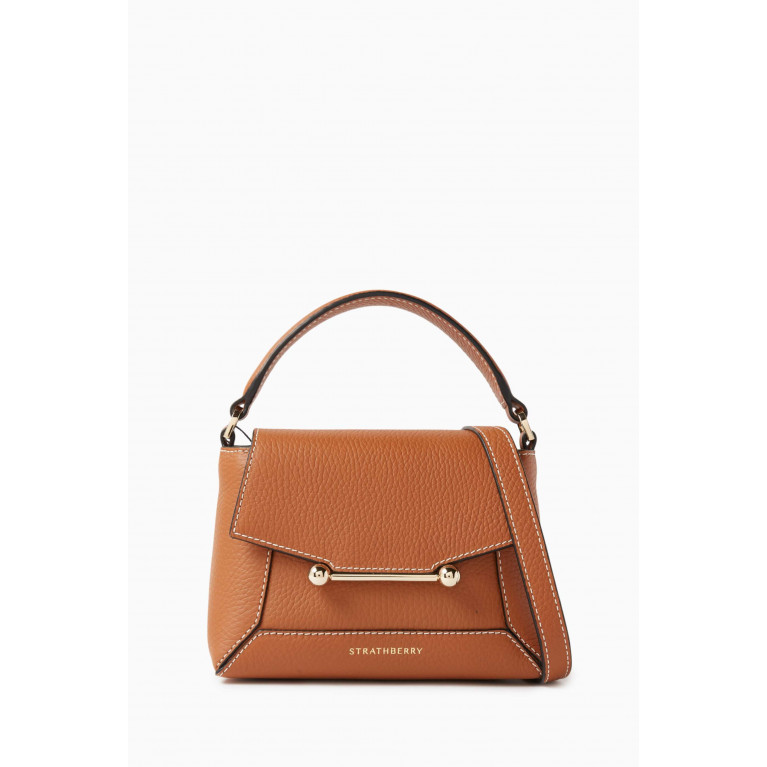 Strathberry - Mini Mosaic Top-handle Bag in Leather