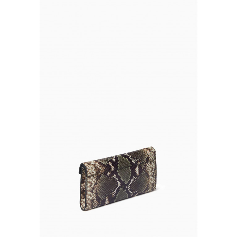 Strathberry - Multrees Chain Wallet in Snake-embossed Leather