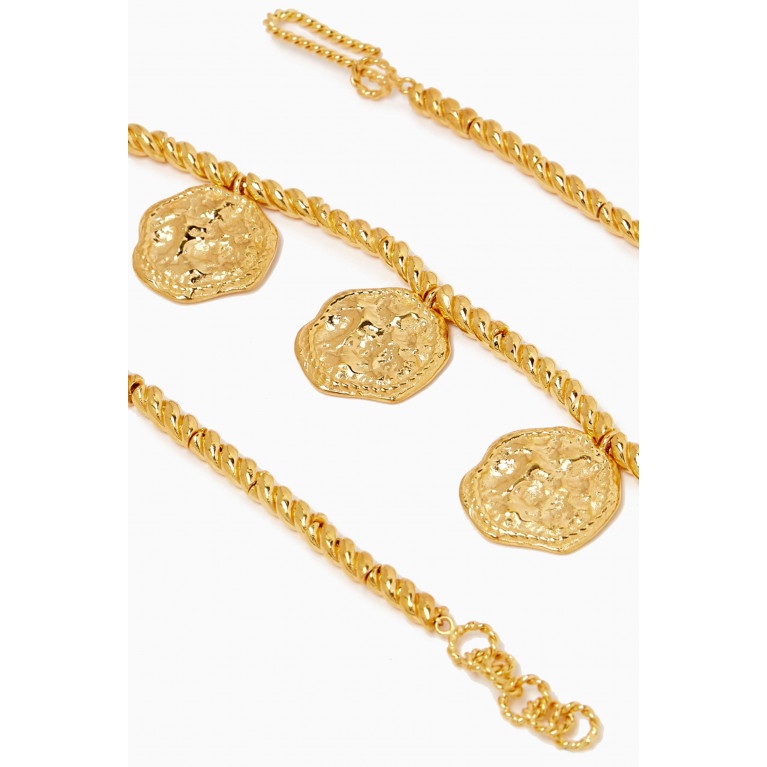 Joanna Laura Constantine - Feminine Waves Necklace in 18kt Gold-plated Brass