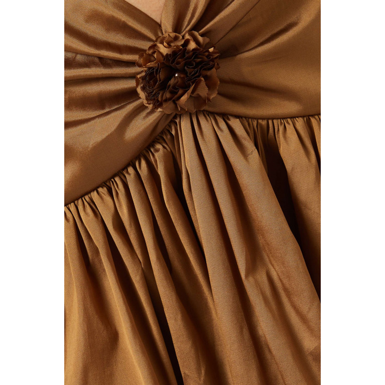 VANINA - BELLE DE NUIT DRESS | 216687617 Brown