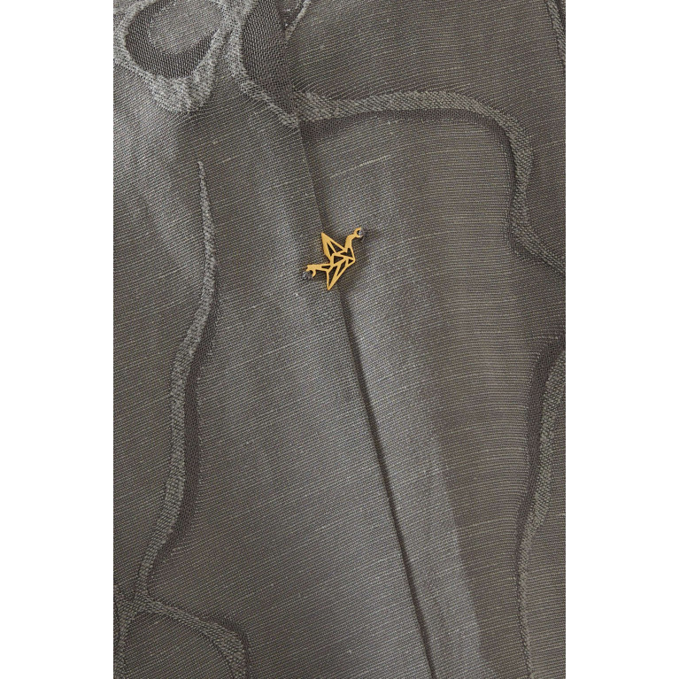 CHI-KA - Textured Abaya in Linen & Crepe