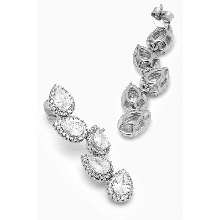 KHAILO SILVER - Dangle Drop Earrings in Sterling Silver