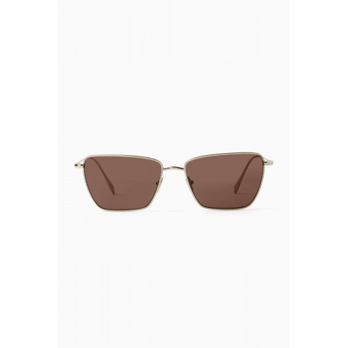 Giorgio Armani - D-frame Sunglasses in Metal Brown
