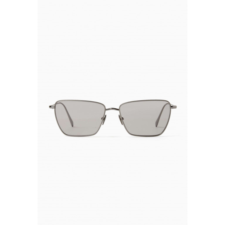 Giorgio Armani - D-frame Sunglasses in Metal Grey