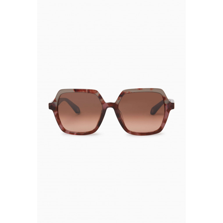 Giorgio Armani - Oversized Square Sunglasses in Acetate Brown