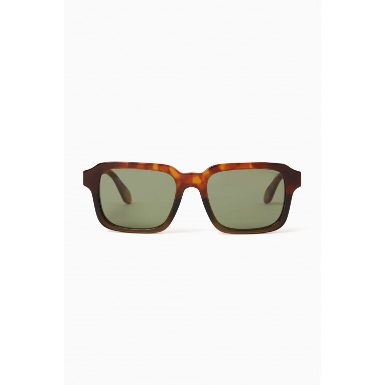 Giorgio Armani - Rectangle Sunglasses in Acetate Green