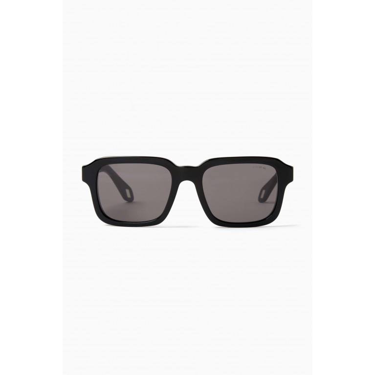 Giorgio Armani - Rectangle Sunglasses in Acetate Grey