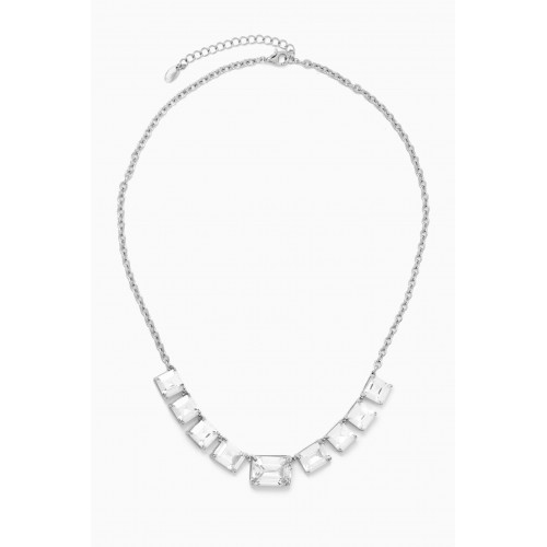 Tai Jewelry - Chunky Emerald-cut Necklace in Sterling Silver Silver