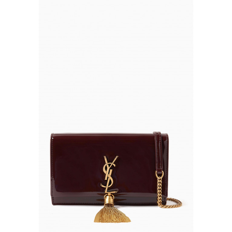 Saint Laurent - Kate Chain Wallet in Patent Leather
