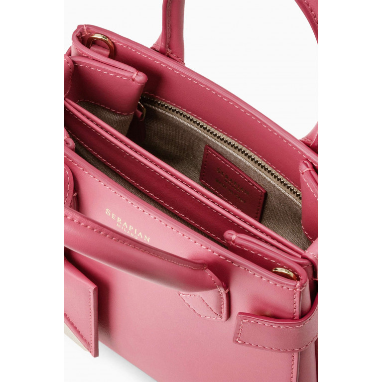 Serapian - Mini Meliné Tote Bag in Seta Leather